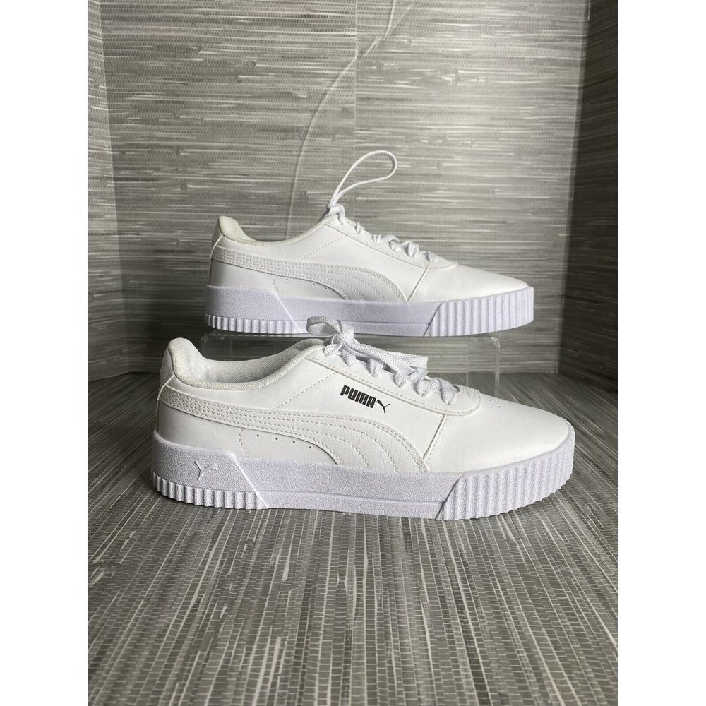 PUMA Womens Carina Court‎ Sneaker Lace Up White Size 9